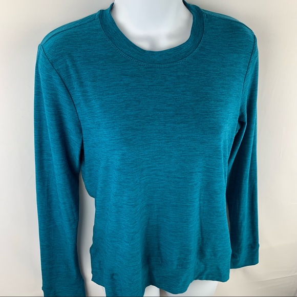 Kyodan Tops - Kyodan Heather Teal Long Sleeve Top
